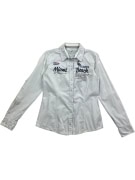 TOM TAILOR POLO TEAM Casual Shirt Florida Beach Logo Light Blue Women’s S