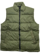 TOM TAILOR Puffer Vest Casual Logo Olive Men’s L