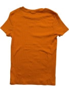 TOM TAILOR T-Shirt Ribbed Casual Basic Πορτοκαλί Ανδρικό M