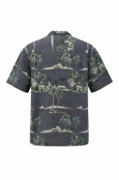 TOMMY BAHAMA ΚΟΝΤΟΜΑΝΙΚΟ ΠΟΥΚΑΜΙΣΟ TROPICAL ΔΙΑΓΡΑΦΙΚΟ ΓΚΡΙ ΑΝΤΡΙΚΟ PRE OWNED