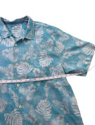 TOMMY BAHAMA CAMICIA HAWAIIAN TURCHESE UOMO PRE OWNED M
