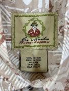 TOMMY BAHAMA CAMICIA MANICA CORTA TROPICAL BEIGE UOMO PRE OWNED L