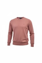 Tommy Hilfiger Men’s Pink Knit Sweater Cotton Silk Size L