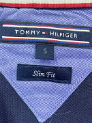 Tommy Hilfiger Ανδρικό Polo Slim Fit Navy με Pattern Σημαιών Size S