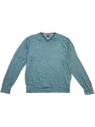 Tommy Hilfiger Cotton Silk Πλεκτό Γαλάζιο Ανδρικό L