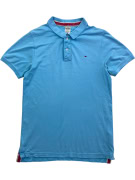 TOMMY HILFIGER DENIM ΜΠΛΟΥΖΑ POLO ΜΕ ΛΟΓΟΤΥΠΟ ΣΙΕΛ ΑΝΔΡΙΚΟ XL