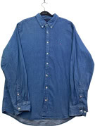 TOMMY HILFIGER DENIM ΠΟΥΚΑΜΙΣΟ MINIMAL WASHED BLUE ΑΝΤΡΙΚΟ PRE OWNED XL