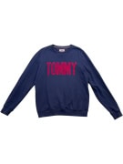 Tommy Hilfiger Denim Sweatshirt Blue Logo Crewneck Unisex L