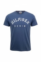 TOMMY HILFIGER DENIM T-Shirt con stampa logo in stile college blu da uomo L