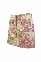 TOMMY HILFIGER SKIRT FLORAL CREAM WOMEN PRE OWNED M