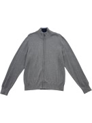 Tommy Hilfiger Γκρι Zip-Up Πλεκτή Ζακέτα Unisex L
