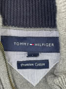 Tommy Hilfiger Γκρι Zip-Up Πλεκτή Ζακέτα Unisex L