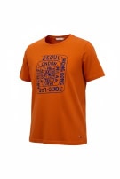 TOMMY HILFIGER GRAPHIC TEE STREETWEAR ARANCIONE UOMO PRE OWNED L
