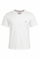 TOMMY HILFIGER GRAPHIC TEE WHITE MEN PRE OWNED M
