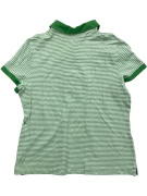 TOMMY HILFIGER Γυναικείο Polo Μπλουζάκι Ριγέ Vintage Λογότυπο Πράσινο Λευκό Γυναικείο XL