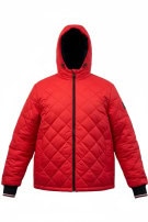 TOMMY HILFIGER ΚΑΠΙΤΟΝΕ ΜΠΟΥΦΑΝ ΜΕ ΚΟΥΚΟΥΛΑ CLASSIC ΚΟΚΚΙΝΟ ΑΝΤΡΙΚΟ PRE OWNED XXL
