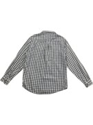 TOMMY HILFIGER Camicia casual a quadri con logo grigio-bianco da uomo L