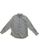 TOMMY HILFIGER Camicia casual a quadri con logo grigio-bianco da uomo L