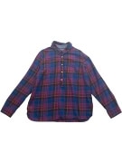 TOMMY HILFIGER Plaid Shirt Casual Logo Blue-Pink Women’s XL