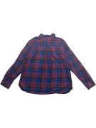TOMMY HILFIGER Plaid Shirt Casual Logo Blue-Pink Women’s XL