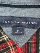 TOMMY HILFIGER Καρό Πουκάμισο Μαύρο / Κόκκινο UNISEX M