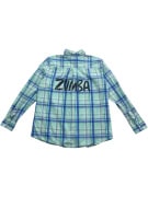 TOMMY HILFIGER Camicia scozzese relaxed fit con logo verde-blu da uomo M