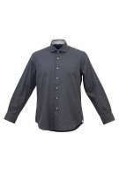 TOMMY HILFIGER LONG SLEEVE SHIRT MINIMAL CHARCOAL MENS PRE OWNED S