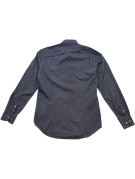 TOMMY HILFIGER LONG SLEEVE SHIRT MINIMAL CHARCOAL MENS PRE OWNED S