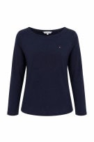 TOMMY HILFIGER ΜΠΛΟΥΖΑ ΜΑΚΡΥΜΑΝΙΚΗ MINIMAL NAVY ΓΥΝΑΙΚΕΙΟ PRE OWNED M