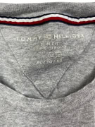 TOMMY HILFIGER LONG SLEEVE TOP SLIM FIT LOGO GREY MENS XL
