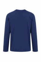 TOMMY HILFIGER LONG SLEEVE GRAPHIC BLUE MEN PRE OWNED XS