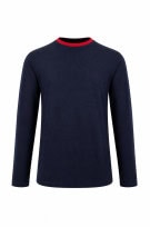 TOMMY HILFIGER ΜΠΛΟΥΖΑ ΜΕ ΜΑΚΡΥ ΜΑΝΙΚΙ SPORTY NAVY ΑΝΤΡΙΚΟ PRE OWNED