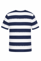 TOMMY HILFIGER ΜΠΛΟΥΖΑ ΜΕ ΡΙΓΕΣ NAVY WHITE ΑΝΤΡΙΚΟ PRE OWNED XXL
