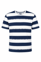 TOMMY HILFIGER ΜΠΛΟΥΖΑ ΜΕ ΡΙΓΕΣ NAVY WHITE ΑΝΤΡΙΚΟ PRE OWNED XXL