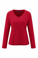 TOMMY HILFIGER ΜΠΛΟΥΖΑ ΜΕ V ΓΙΑΚΑ ΚΟΚΚΙΝΟ ΓΥΝΑΙΚΕΙΟ PRE OWNED L