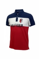 TOMMY HILFIGER ΜΠΛΟΥΖΑ POLO COLORBLOCK ΜΕ ΚΕΝΤΗΜΕΝΟ ΛΟΓΟΤΥΠΟ ΜΠΛΕ/ΛΕΥΚΟ/ΚΟΚΚΙΝΟ ΑΝΔΡΙΚΟ MEDIUM