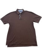 TOMMY HILFIGER POLO CLASSICA MARRONE UOMO PRE OWNED XL
