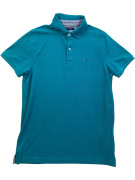 TOMMY HILFIGER ΜΠΛΟΥΖΑ POLO LOGO TURQUOISE UNISEX M