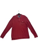 TOMMY HILFIGER ΜΠΛΟΥΖΑ POLO ΜΑΚΡΥΜΑΝΙΚΗ RETRO ΚΟΚΚΙΝΟ ΑΝΤΡΙΚΟ L pre-owned