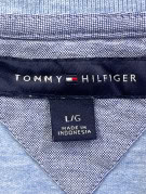 TOMMY HILFIGER ΜΠΛΟΥΖΑ POLO MINIMAL ΓΑΛΑΖΙΟ ΓΥΝΑΙΚΕΙΟ PRE OWNED L