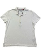 TOMMY HILFIGER POLO MINIMAL BIANCO UOMO PRE OWNED M
