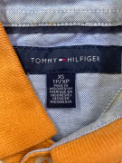 TOMMY HILFIGER ΜΠΛΟΥΖΑ POLO ΡΙΓΕ VINTAGE STYLE ΛΟΓΟΤΥΠΟ ΠΟΡΤΟΚΑΛΙ/ΜΠΛΕ ΑΝΔΡΙΚΟ XS