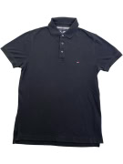 TOMMY HILFIGER Polo slim fit con piccolo logo nera unisex M