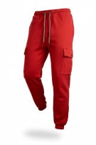 TOMMY HILFIGER Παντελόνι Cargo Organic Cotton Blend Κόκκινο Ανδρικό L