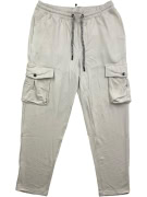 TOMMY HILFIGER CARGO SWEATPANTS LOGO BEIGE MENS L