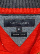 TOMMY HILFIGER ΠΛΕΚΤΗ ΜΠΛΟΥΖΑ ΜΕ ΦΕΡΜΟΥΑΡ 1/4 PREMIUM COTTON ΛΟΓΟΤΥΠΟ ΚΟΚΚΙΝΟ ΑΝΔΡΙΚΟ M