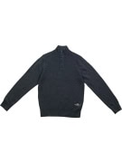 TOMMY HILFIGER ΠΛΕΚΤΗ ΜΠΛΟΥΖΑ ΜΕ ΚΟΥΜΠΙΑ ΣΤΟ ΛΑΙΜΟ ΓΚΡΙ ΑΝΔΡΙΚΗ S