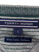 TOMMY HILFIGER ΠΛΕΚΤΟ CROPPED MINIMAL ΓΚΡΙ ΓΥΝΑΙΚΕΙΟ PRE OWNED S