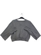 TOMMY HILFIGER ΠΛΕΚΤΟ CROPPED MINIMAL ΓΚΡΙ ΓΥΝΑΙΚΕΙΟ PRE OWNED S