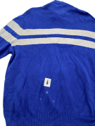 TOMMY HILFIGER MAGLIA ZIP A RIGHE BLU UOMO PRE OWNED XL